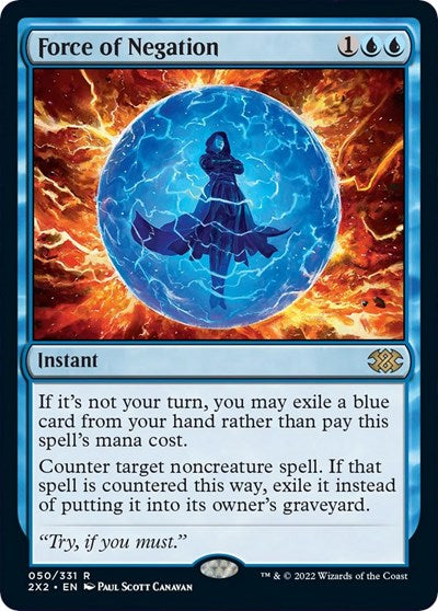 Force of Negation (Double Masters 2022) Light Play