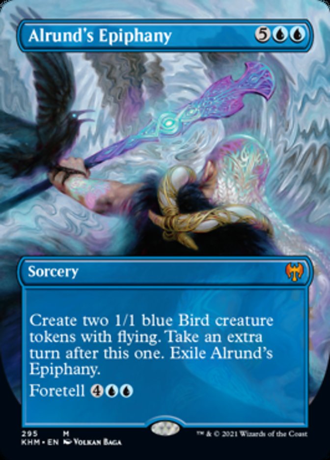 Alrund's Epiphany (Borderless) (Kaldheim) Light Play
