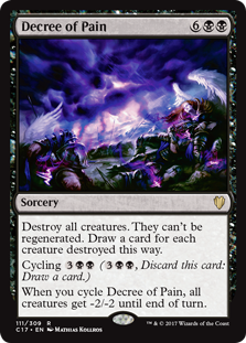 Decree of Pain (Commander 2017) Medium Play