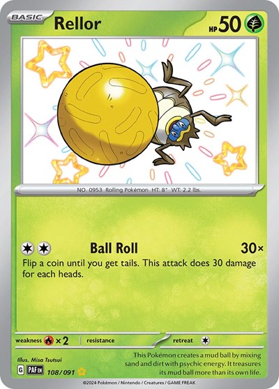 Rellor (SV: Paldean Fates) Light Play Holofoil