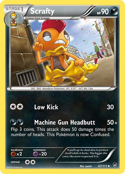 Scrafty (XY - Furious Fists) Light Play