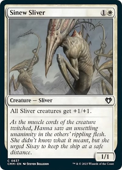 Sinew Sliver (Commander Masters) Light Play