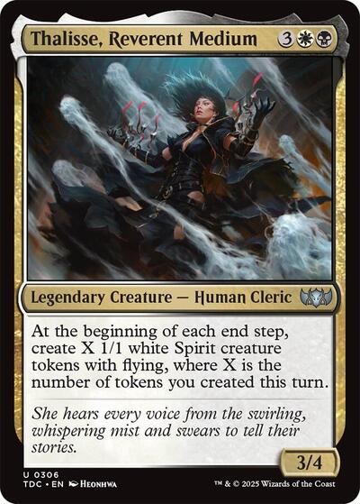 Thalisse, Reverent Medium (Commander: Tarkir: Dragonstorm) Light Play