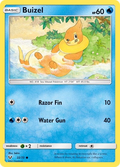 Buizel (Shining Legends) Medium Play