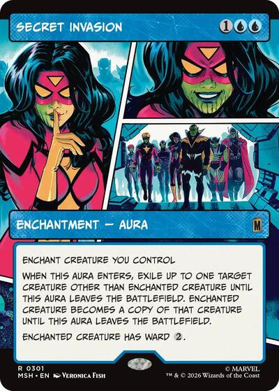 Secret Invasion (Borderless) (Marvel Super Heroes) Light Play Foil