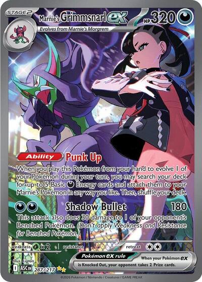 Marnie's Grimmsnarl ex (ME: Ascended Heroes) Near Mint Holofoil