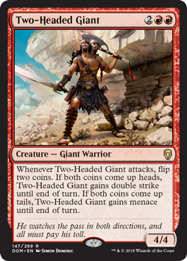 Two-Headed Giant (Dominaria) Light Play