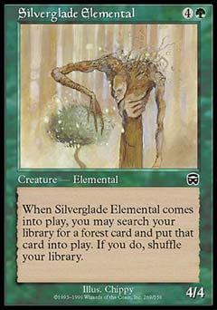 Silverglade Elemental (Mercadian Masques) Light Play