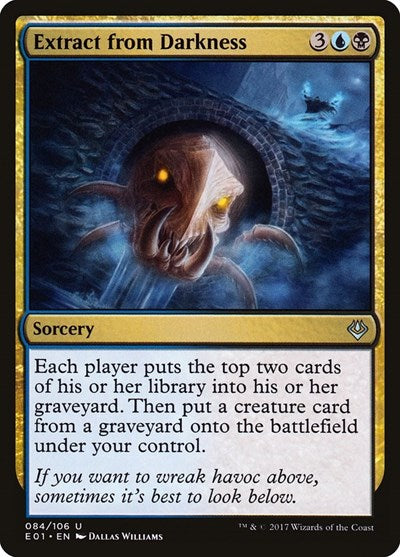 Extract from Darkness (Archenemy: Nicol Bolas) Light Play