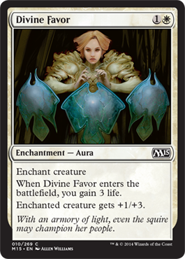 Divine Favor (Magic 2015 Core Set) Light Play