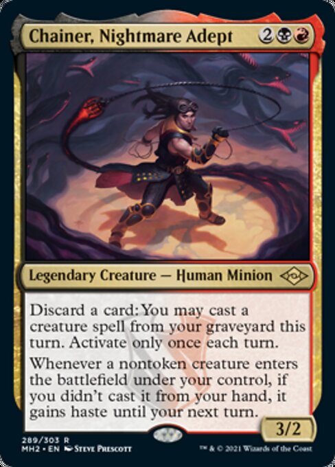Chainer, Nightmare Adept (Modern Horizons 2) Light Play