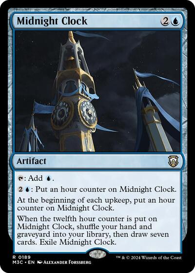 Midnight Clock (Commander: Modern Horizons 3) Light Play