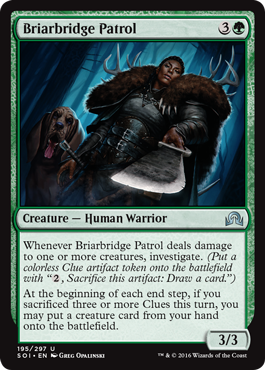 Briarbridge Patrol (Shadows Over Innistrad) Light Play