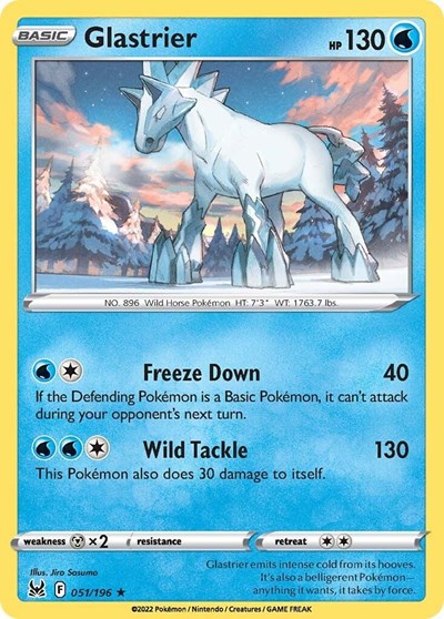 Glastrier (SWSH11: Lost Origin) Light Play Holofoil