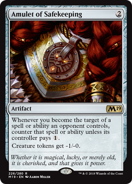Amulet of Safekeeping (Magic 2019 Core Set) Medium Play