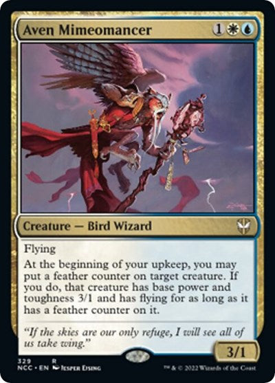 Aven Mimeomancer (Commander: Streets of New Capenna) Light Play