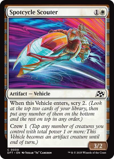 Spotcycle Scouter (Aetherdrift) Light Play Foil