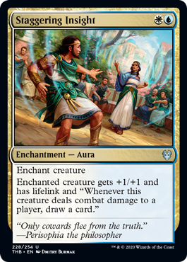 Staggering Insight (Theros Beyond Death) Light Play Foil