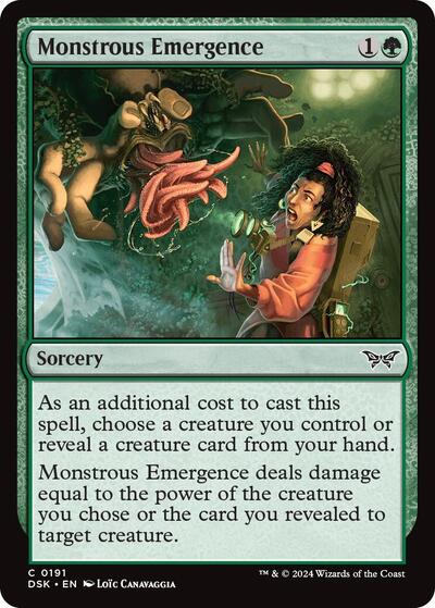 Monstrous Emergence (Duskmourn: House of Horror) Light Play Foil