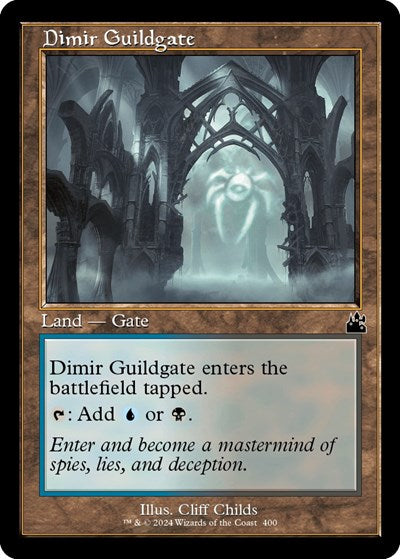 Dimir Guildgate (Retro Frame) (Ravnica Remastered) Light Play