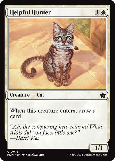 Helpful Hunter (Foundations) Light Play Foil
