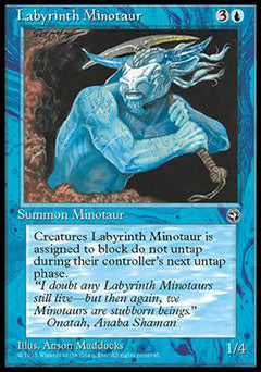 Labyrinth Minotaur (2) (Homelands) Light Play