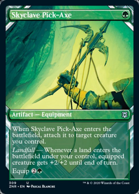 Skyclave Pick-Axe (Showcase) (Zendikar Rising) Light Play