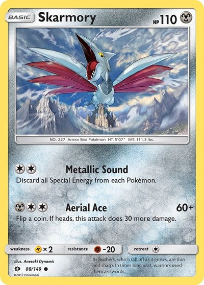 Skarmory (SM Base Set) Medium Play