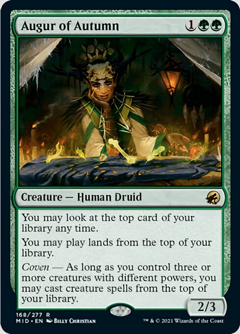 Augur of Autumn (Innistrad: Midnight Hunt) Light Play
