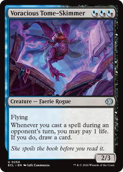 Voracious Tome-Skimmer (Lorwyn Eclipsed) Light Play Foil