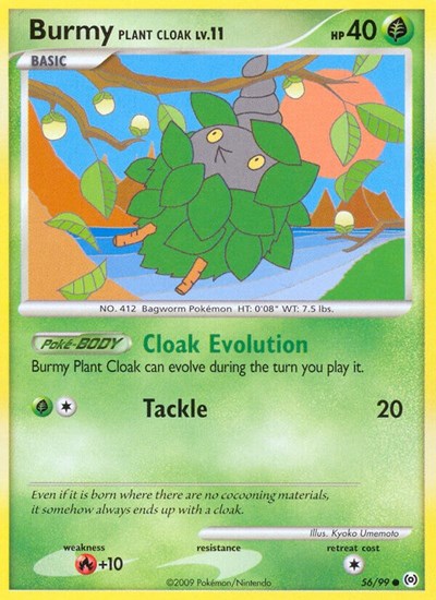 Burmy Plant Cloak (Arceus) Light Play Reverse Holofoil