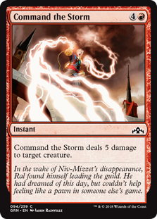 Command the Storm (Guilds of Ravnica) Light Play