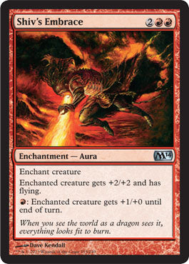Shiv's Embrace (Magic 2014 Core Set) Medium Play