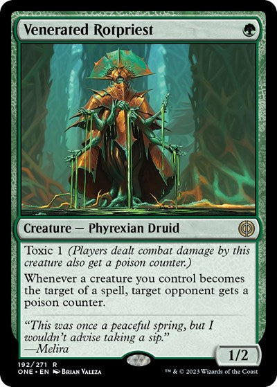 Venerated Rotpriest (Phyrexia: All Will Be One) Light Play Foil