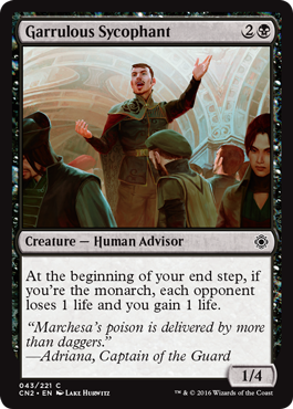 Garrulous Sycophant (Conspiracy: Take the Crown) Light Play
