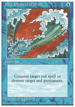 Blue Elemental Blast (4th Edition) Light Play