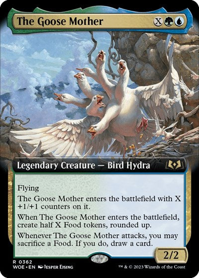 The Goose Mother (Extended Art) (Wilds of Eldraine) Light Play Foil