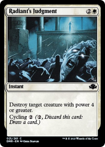 Radiant's Judgment (Dominaria Remastered) Light Play