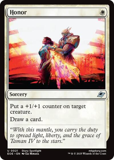 Honor (Edge of Eternities) Light Play Foil
