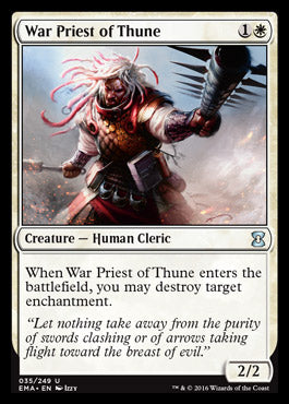 War Priest of Thune (Eternal Masters) Light Play