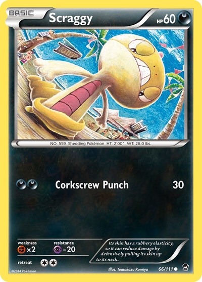 Scraggy (XY - Furious Fists) Medium Play
