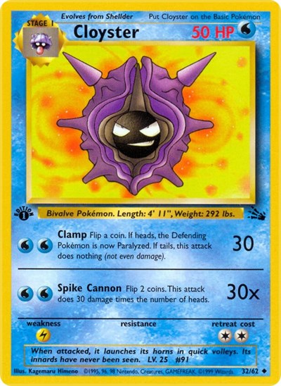 Cloyster (Fossil) Heavy Play