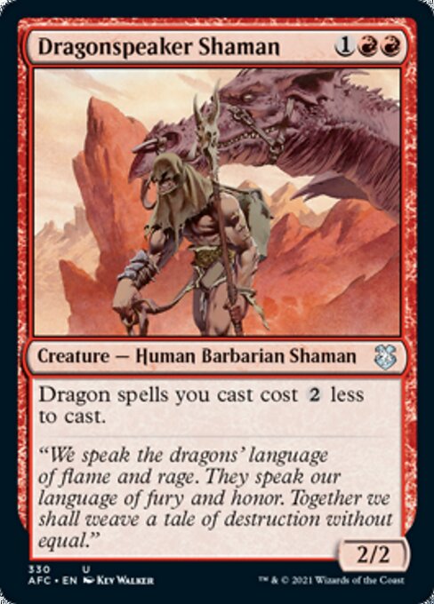 Dragonspeaker Shaman (Commander 2021 Forgotten Realms) Light Play