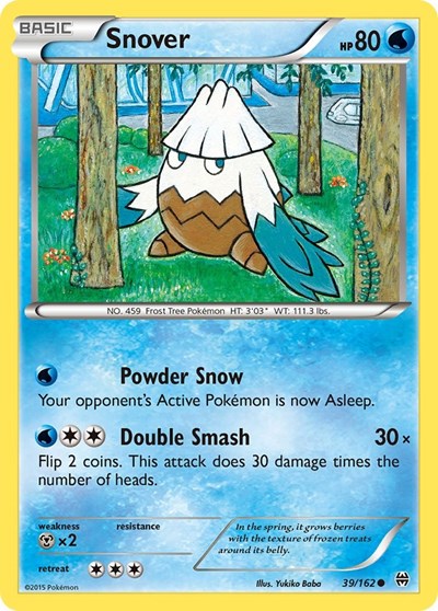 Snover (XY - BREAKthrough) Light Play Reverse Holofoil