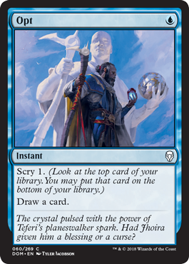 Opt (Dominaria) Medium Play
