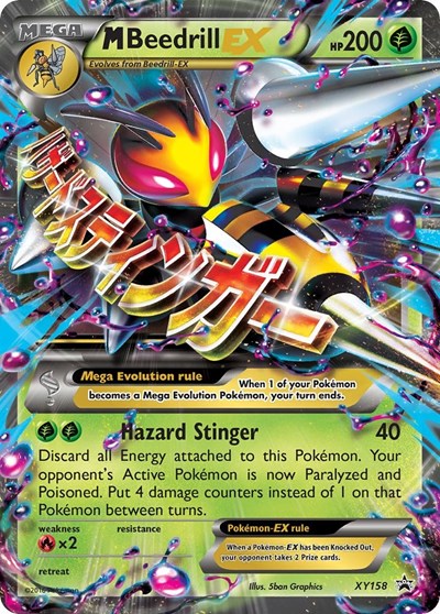 M Beedrill EX (XY Promos) Light Play