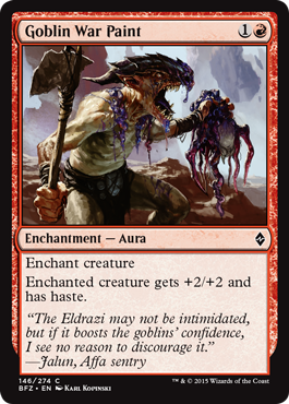 Goblin War Paint (Battle for Zendikar) Light Play Foil