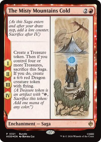 The Misty Mountain Cold (Promos: Unique and Miscellaneous) Light Play Foil