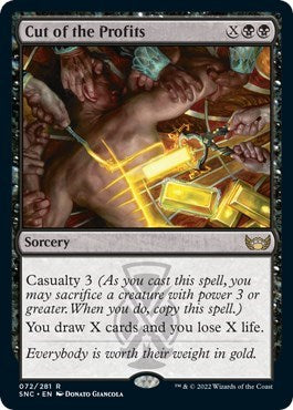Cut of the Profits (Streets of New Capenna) Light Play Foil