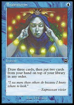 Brainstorm (Mercadian Masques) Medium Play Chinese